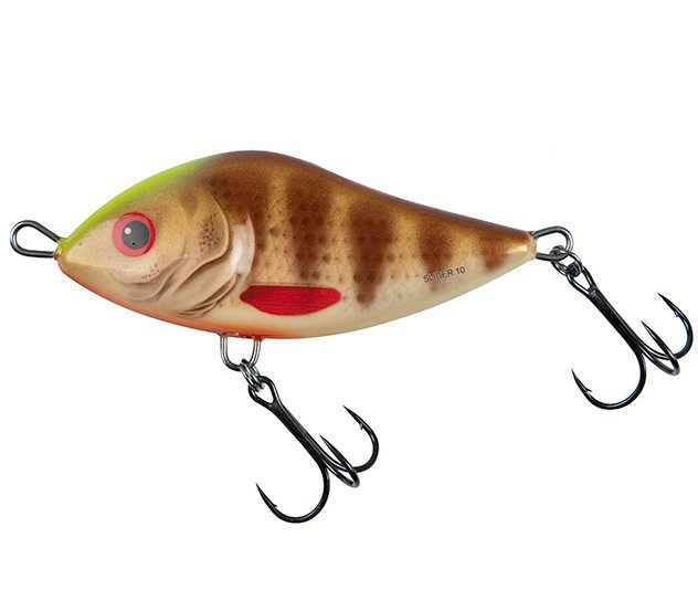Salmo wobler limited edition slider sinking spotted brown pearch - 12 cm