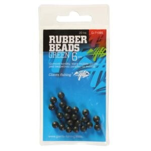 Giants fishing gumové kuličky rubber beads transparent green -5 mm