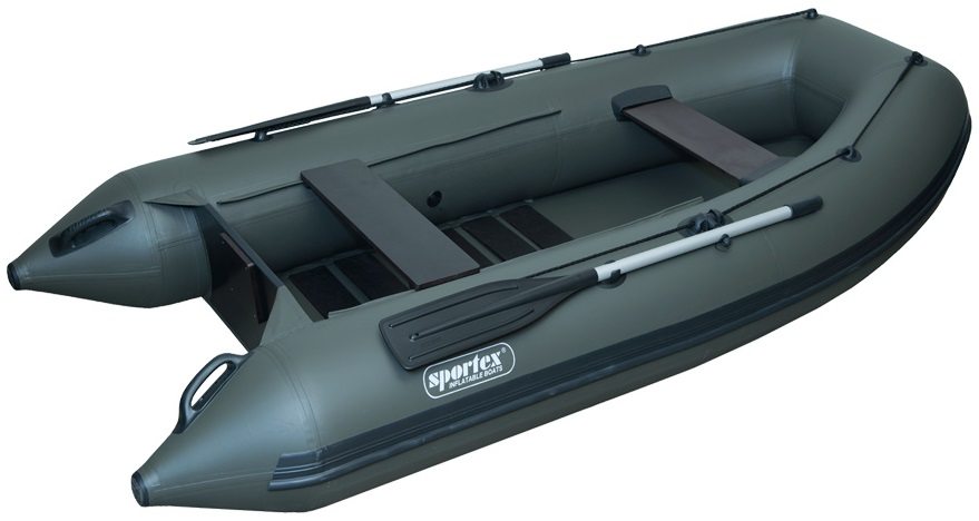 Sportex nafukovací čluny shelf 250f lamelová podlaha s úchyty fasten zelený 2x lavička