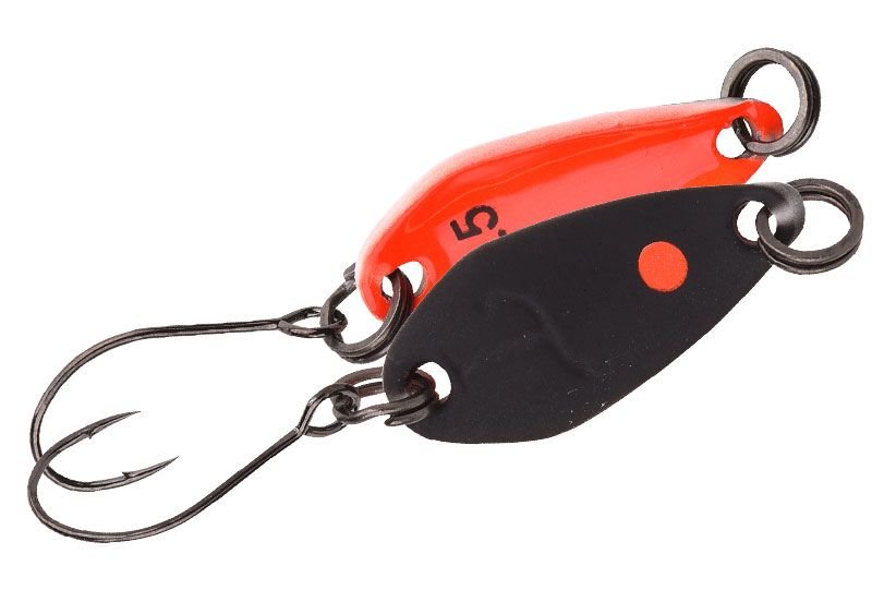 Spro plandavka trout master incy spoon black orange - 1