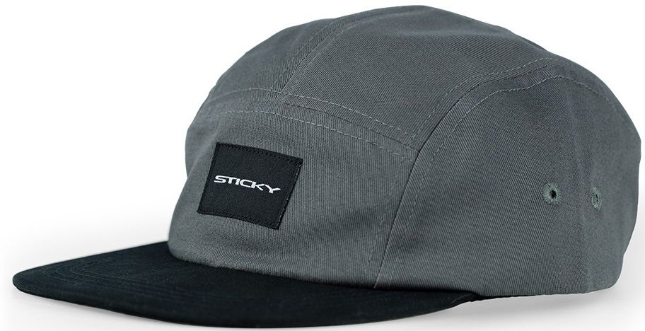 Sticky baits kšiltovka grey 5-panel cap