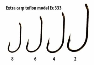 Extra carp háčky teflon série ex 333 ( 10ks v balení)-velikost 2