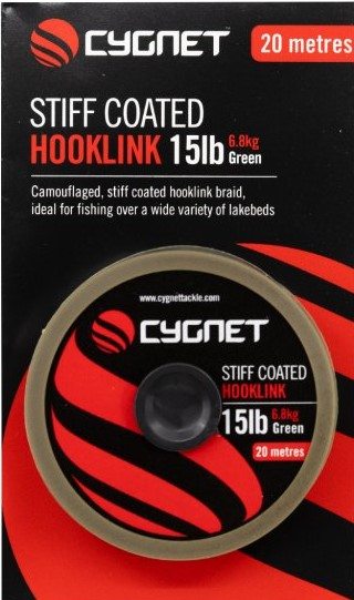 Cygnet návazcová šňůra stiff coated hooklink 20 m - 20 lb 9