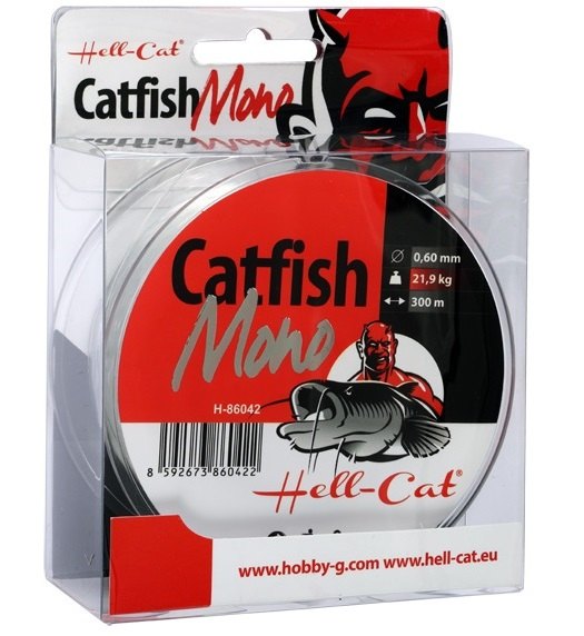 Hell-cat vlasec catfish mono clear 300 m-průměr 0