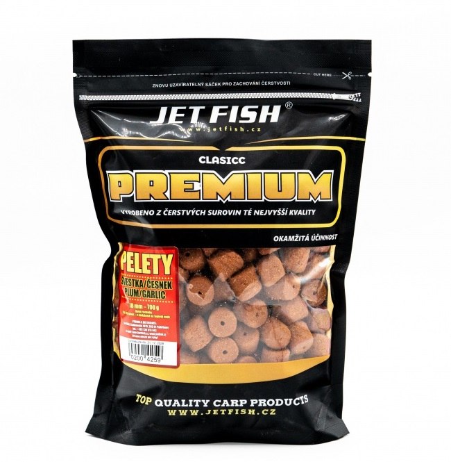 Jet fish pelety premium classic 700 g 18 mm - švestka česnek