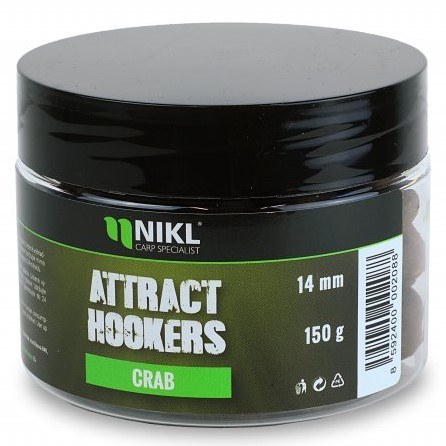Nikl attract hookers rychle rozpustné dumbells crab 150 g - 14 mm