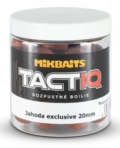 Mikbaits rozpustné boilies tactiq jahoda exclusive 250 ml - 20 mm