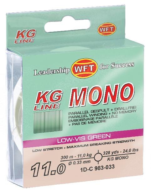 Wft vlasec kg mono green 300 m - 0