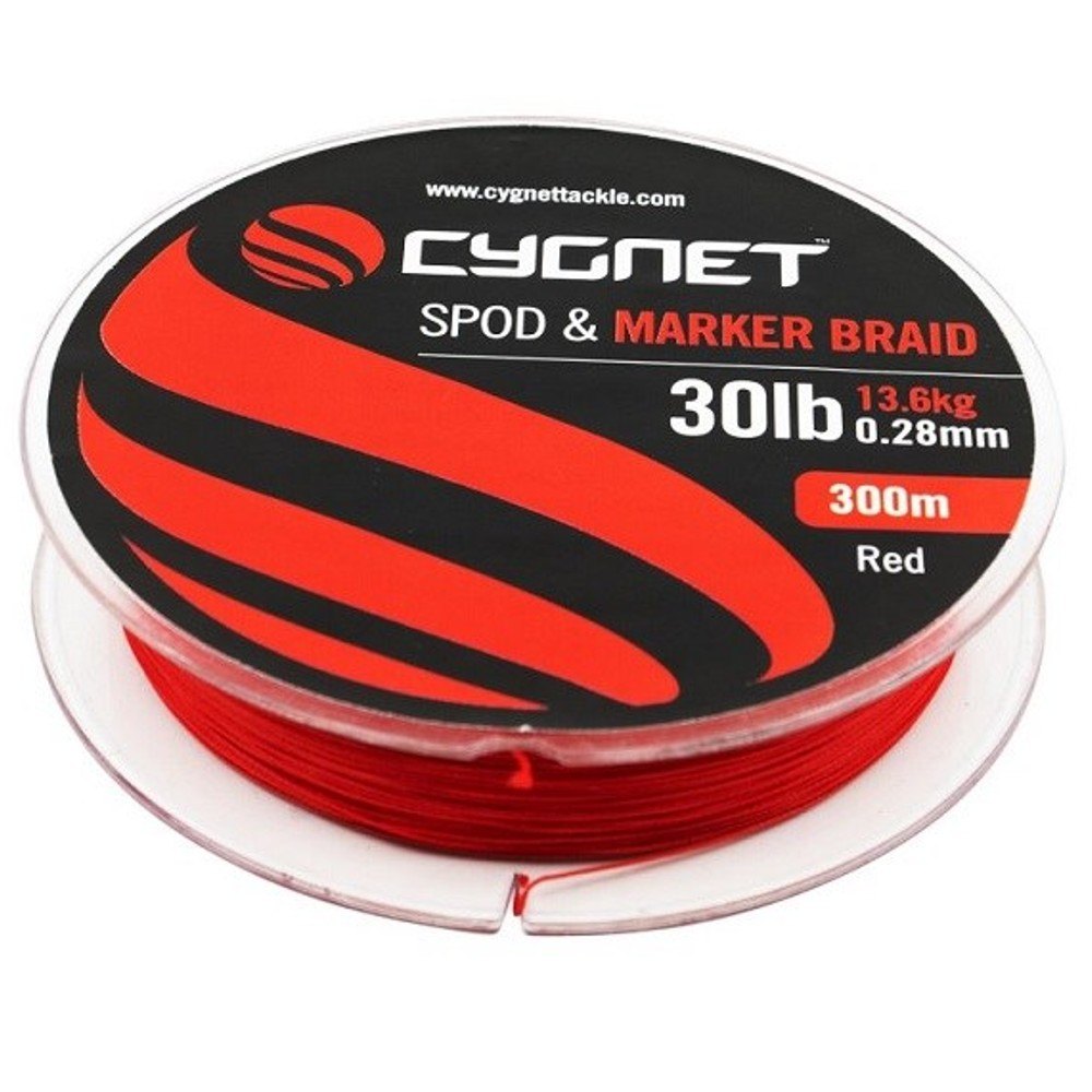 Cygnet šňůra spod & marker braid 300m red - 0