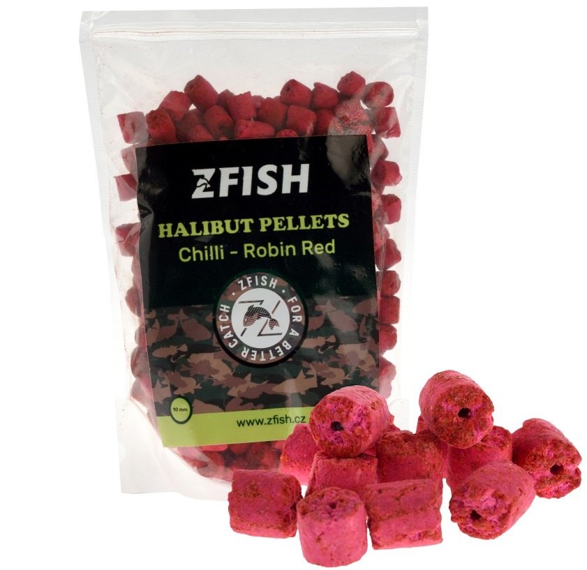 Zfish pelety halibut pellets chilli robin red 1 kg - 20 mm