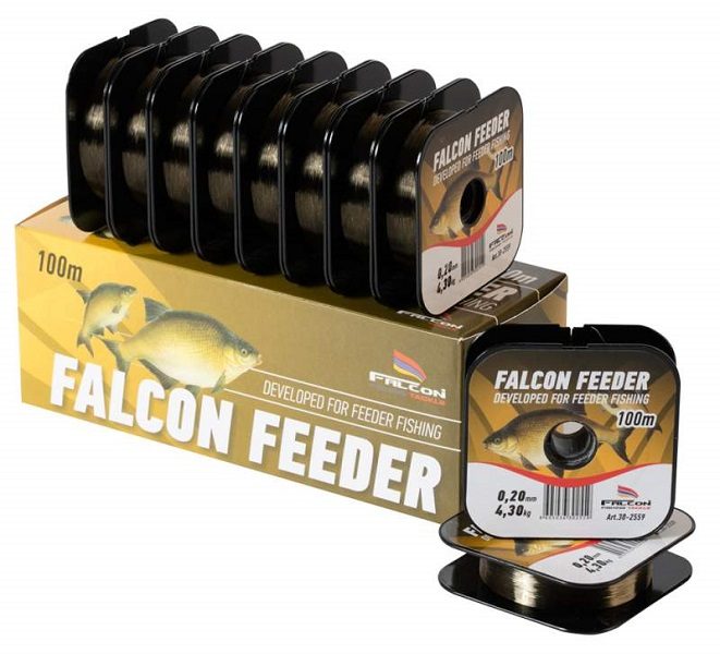 Falcon vlasec feeder tmavě hnědá 100 m-průměr 0