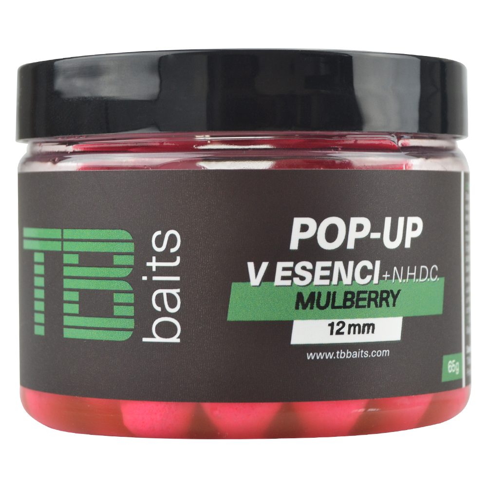 Tb baits plovoucí boilie pop-up mulberry + nhdc 65 g -  12 mm