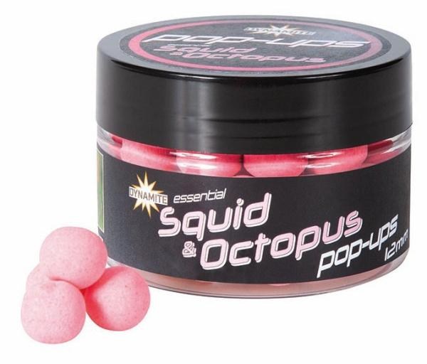 Dynamite baits pop-up fluro squid octopus 12 mm