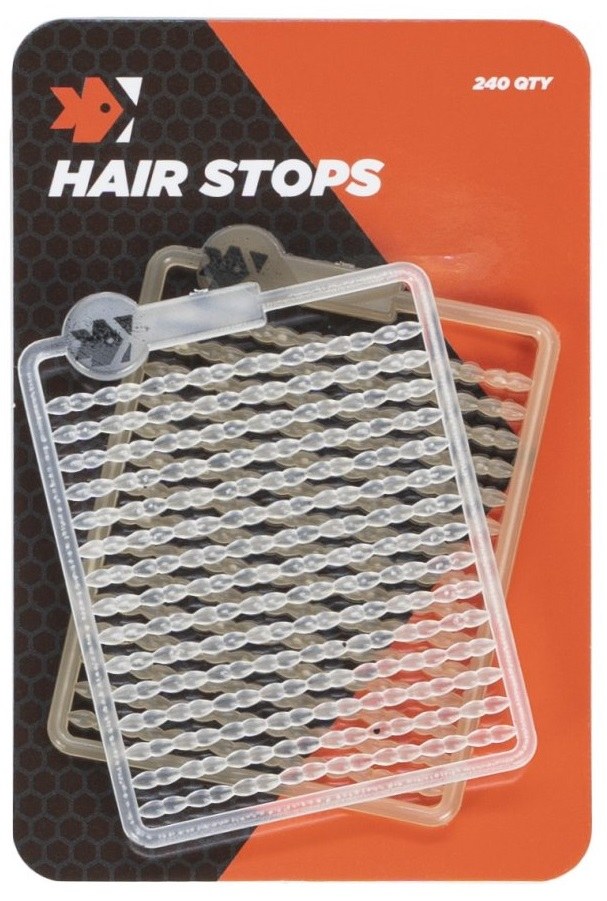 Feeder expert zarážky hair stops čiré + hnědé 240 ks