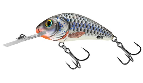 Salmo wobler rattlin hornet floating silver holographic shad-5