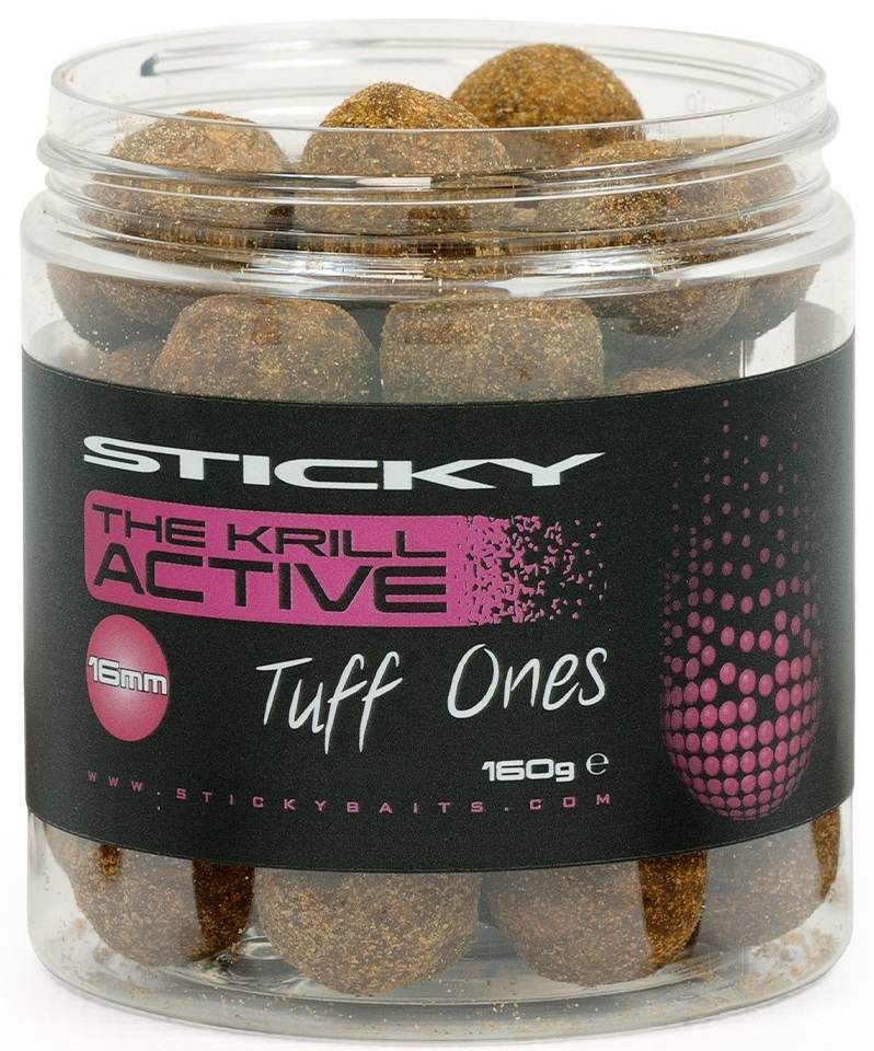 Sticky baits extra tvrdé boilies the krill active tuff ones 160 g - 20 mm