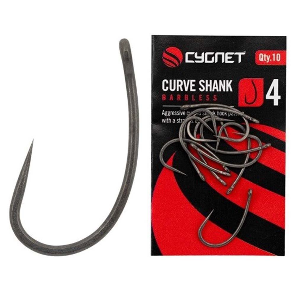 Cygnet háčky curve shank hooks barbless 10 ks - velikost 4