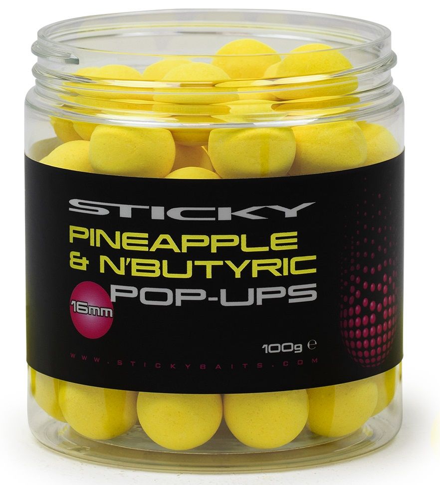 Sticky baits plovoucí boilies pineapple pop-ups 100 g-16 mm