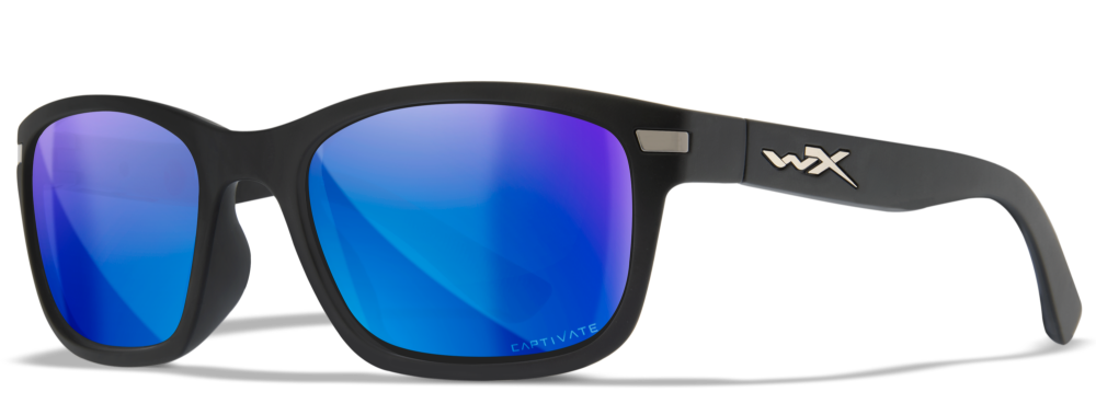 Wiley x polarizační brýle helix captivate polarized blue mirror smoke grey matte black