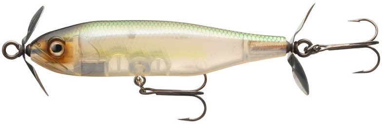 Daiwa wobler steez prop 85f natural ghost shad 8