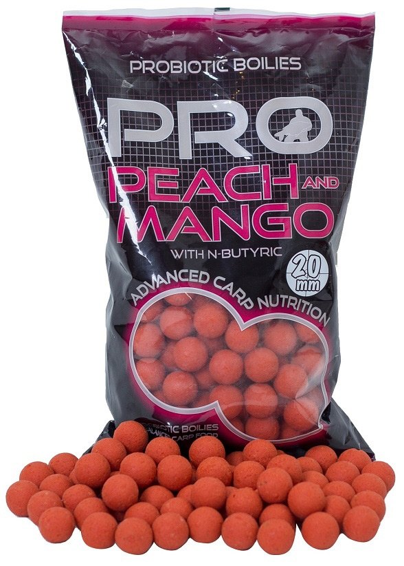 Starbaits boilies probiotic peach mango + n-butyric-2
