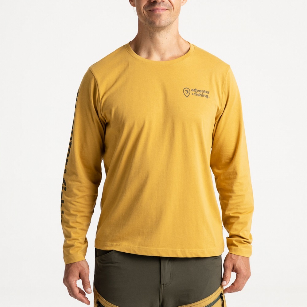 Adventer & fishing tričko dlouhý rukáv sand - velikost m