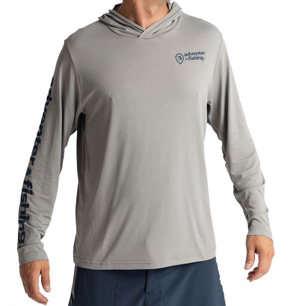 Adventer & fishing funkční hoodie  uv tričko limestone - velikost m