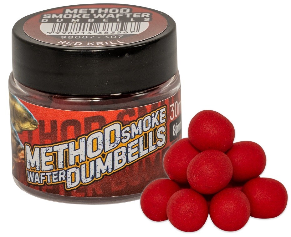 Benzar mix method smoke wafter dumbells 8 mm - red krill