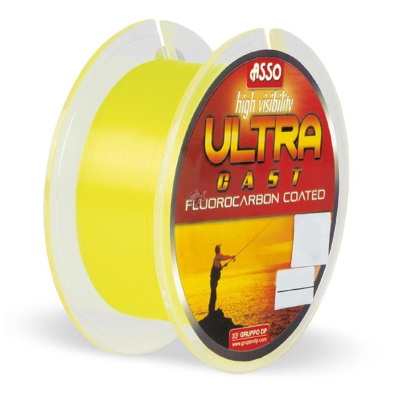 Asso vlasec ultra cast fluo žlutá 300 m - průměr 0