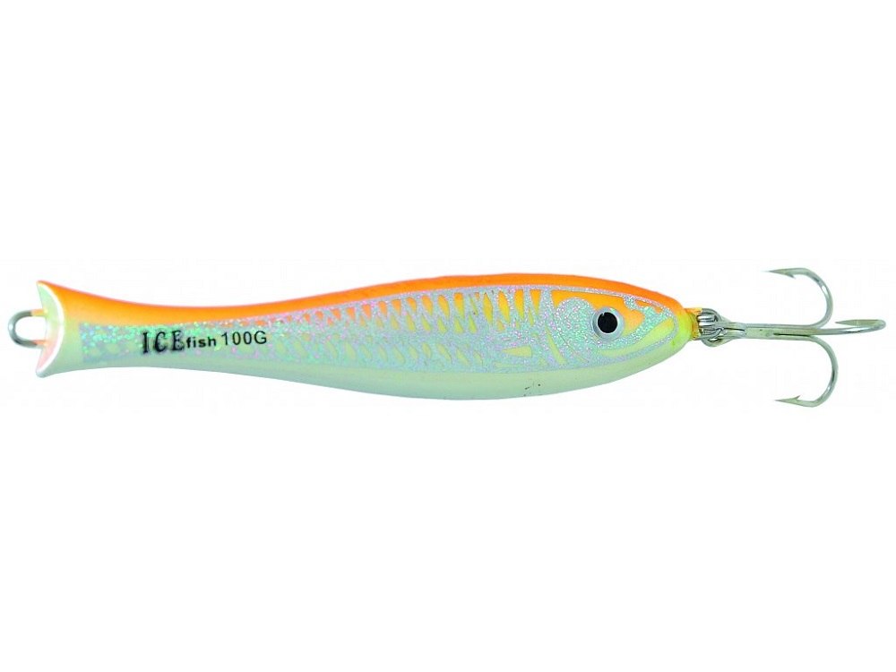 Ice fish pilker 3d oražovozelená - 60 g