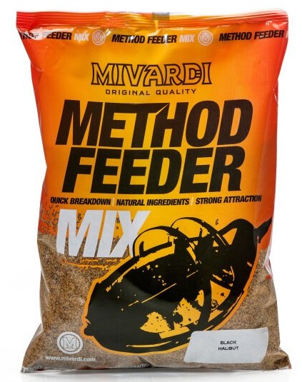 Mivardi method feeder mix black halibut 1 kg