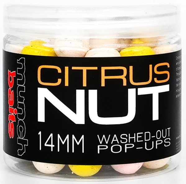 Munch baits citrus nut washed out pop ups 200 ml - 14 mm