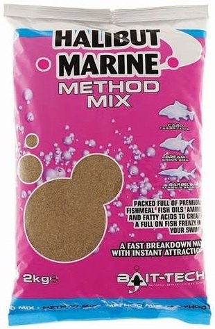 Bait-tech krmítková směs halibut marine method mix 2 kg