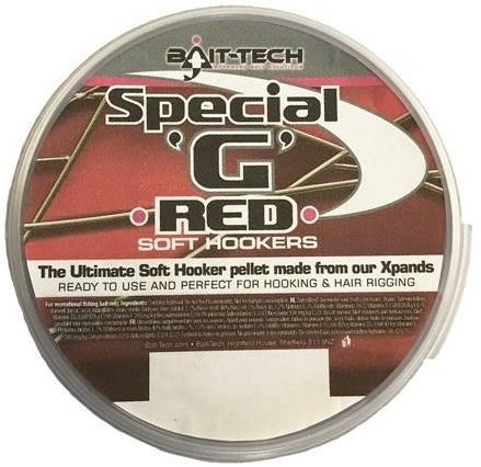 Bait-tech měkčené pelety soft hookers special g 180 ml 6 mm - red