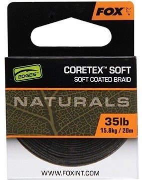 Fox návazcová šňůrka naturals coretex soft 20 m - 25 lb