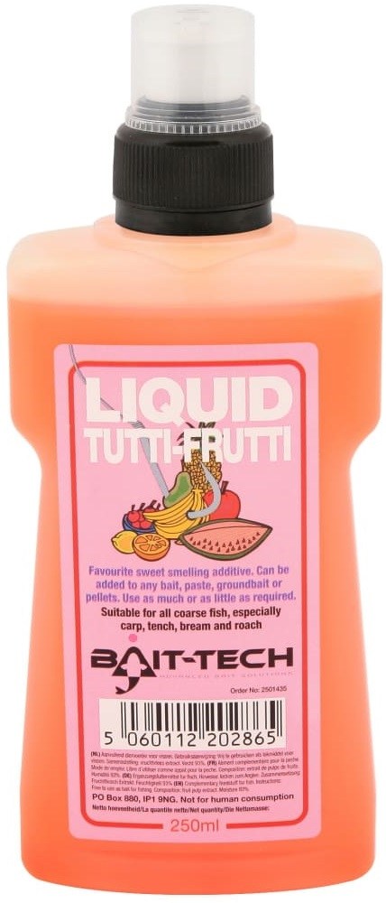 Bait-tech tekutý posilovač liquid tutti-frutti 250 ml